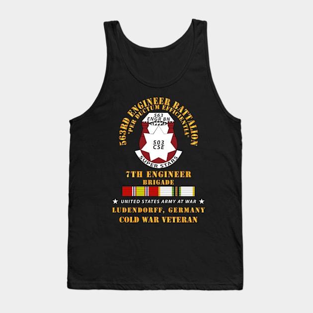 563rd Engineer Bn, 7th Eng Bde, Ludendorff, Germany w COLD SVC X 300 Tank Top by twix123844
